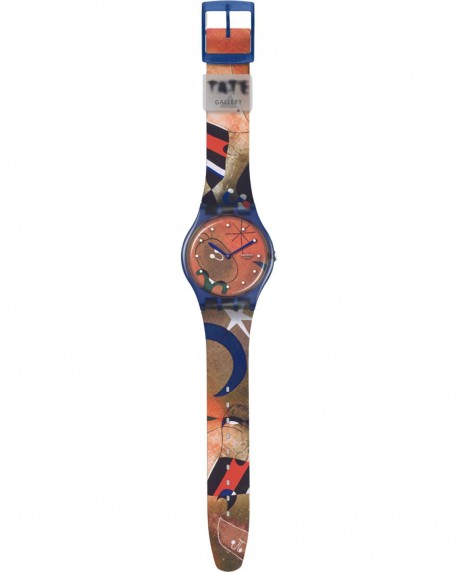 SWATCH X Tate Gallery Women and Bird In The Moonlight by Joan Miro SO29Z136 