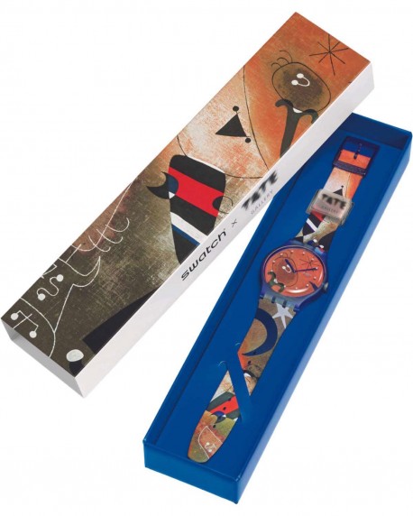 SWATCH X Tate Gallery Women and Bird In The Moonlight by Joan Miro SO29Z136 