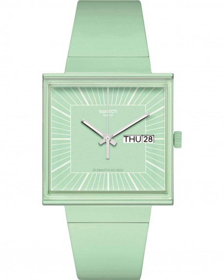 SWATCH What If.. Mint? Green Biosourced Strap SO34G701 