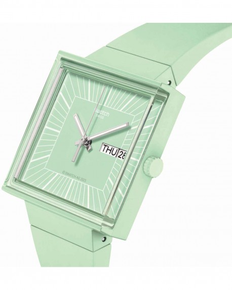 SWATCH What If.. Mint? Green Biosourced Strap SO34G701 