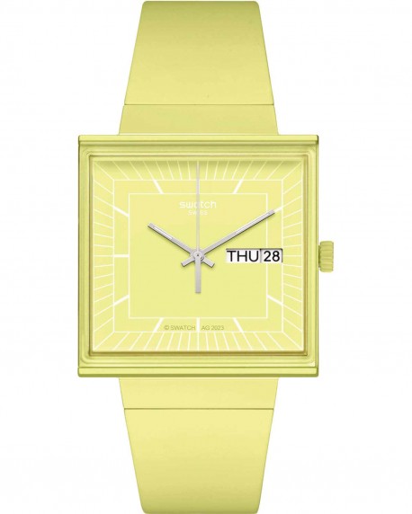 SWATCH What If.. Lemon? Yellow Biosourced Strap SO34J700 