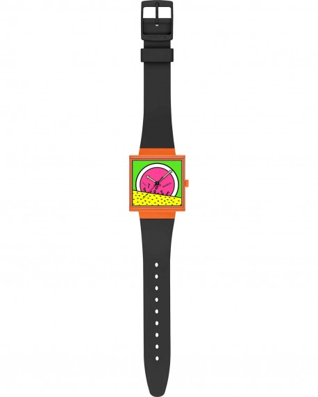 SWATCH Break Time Black Biosourced Strap SO34Z101 