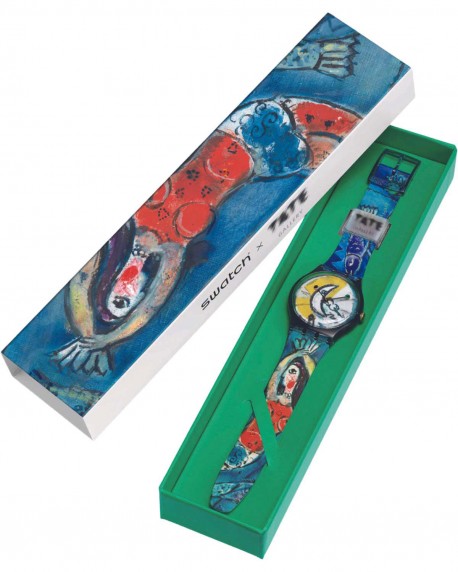 SWATCH X Tate Gallery Blue Circus by Marc Chagall SUOZ365 