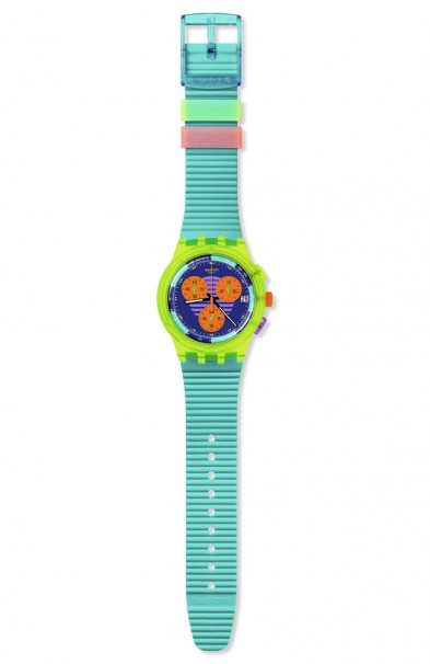 SWATCH Neon Wave Rubber Chronograph SUSJ404 