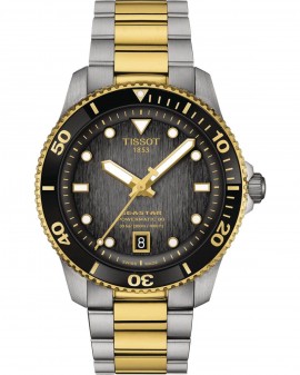 TISSOT T-Sport Seastar 1000 Powermatic 80 Automatic Two Tone Stainless Steel Bracelet T1208072205100