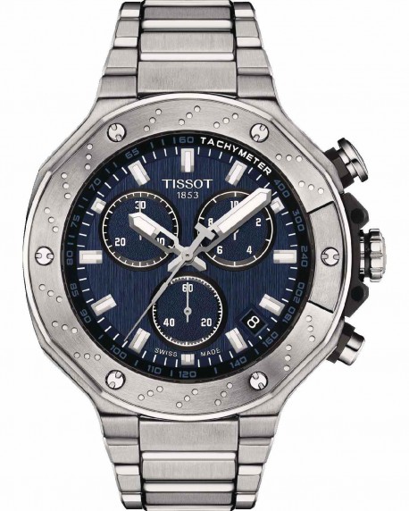 TISSOT T-Sport T-Race Chronograph Stainless Steel Bracelet T1414171104100 