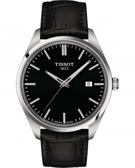 TISSOT T-Classic PR 100 Black Leather Strap T1504101605100